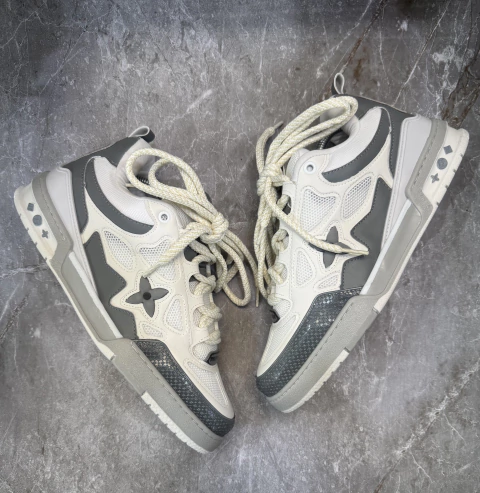Tênis LV Skate (Branco/Cinza)